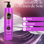 Shampoing professionnel sans sulfate à la Kératine et Protéines de Soie 🌸 | KERAGOLD PRO