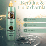 Shampoing professionnel sans sulfate à la Kératine, Acide Hyaluronique et Huile d'Amla 🍃 | KERAGOLD PRO