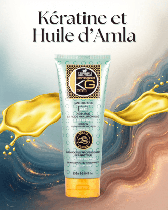 Shampoing professionnel sans sulfate à la Kératine et Huile d'Amla 250 ml🍃 | KERAGOLD PRO