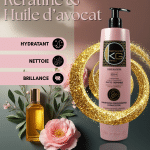 Shampoing professionnel sans sulfate Kératine - Huile d'avocat 🌸 | KERAGOLD PRO